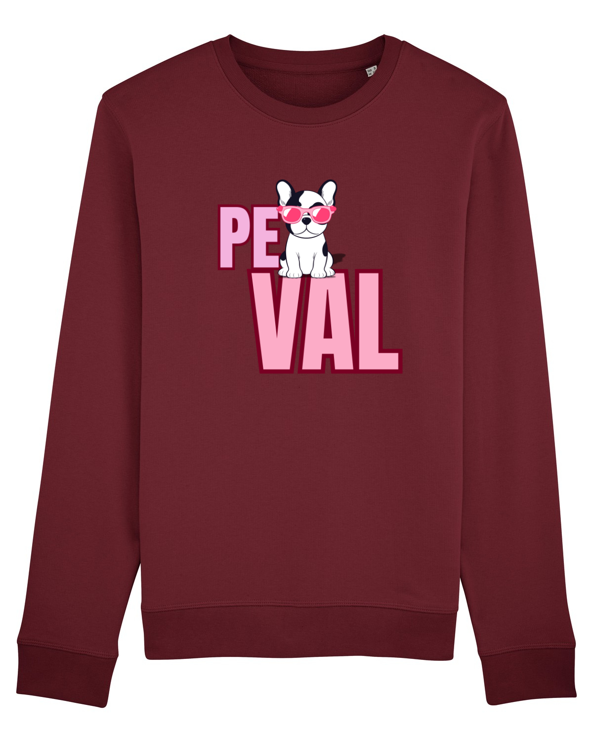 Bluză mânecă lungă Unisex Rise Burgundy