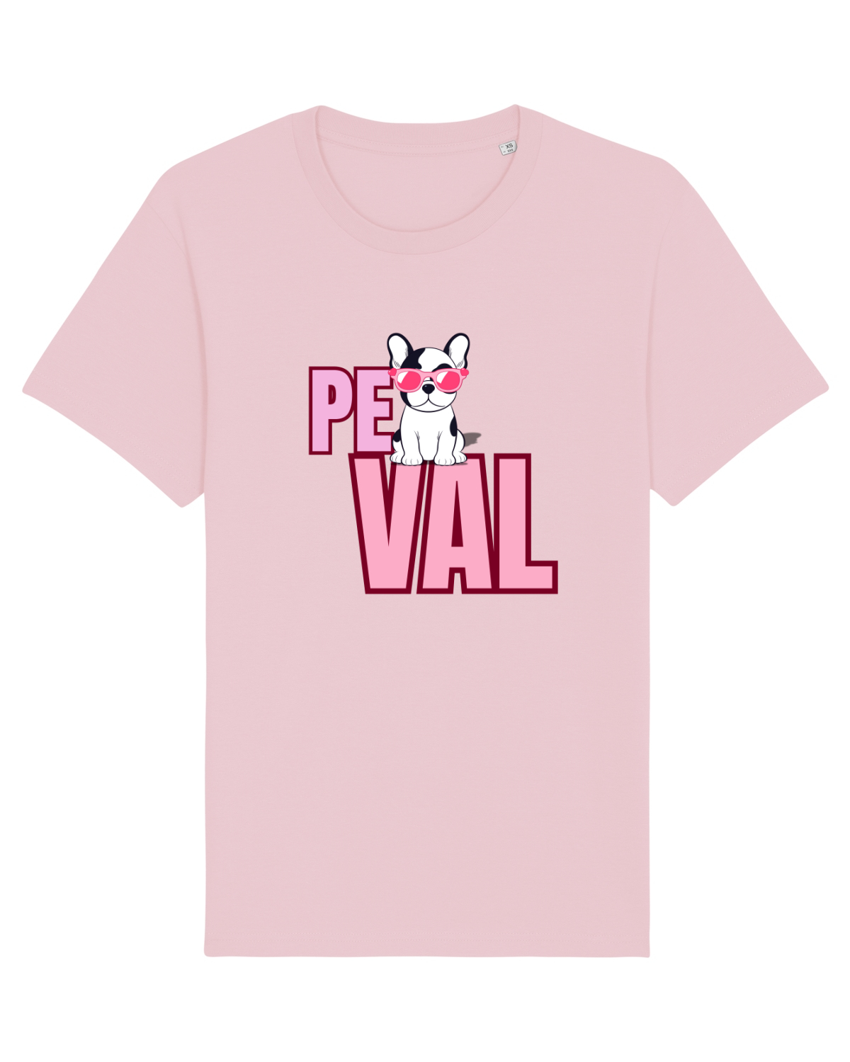 Tricou mânecă scurtă Unisex Rocker Cotton Pink