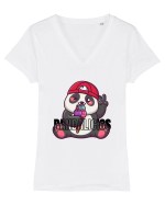 Pandalicios  Tricou mânecă scurtă guler V Damă Evoker