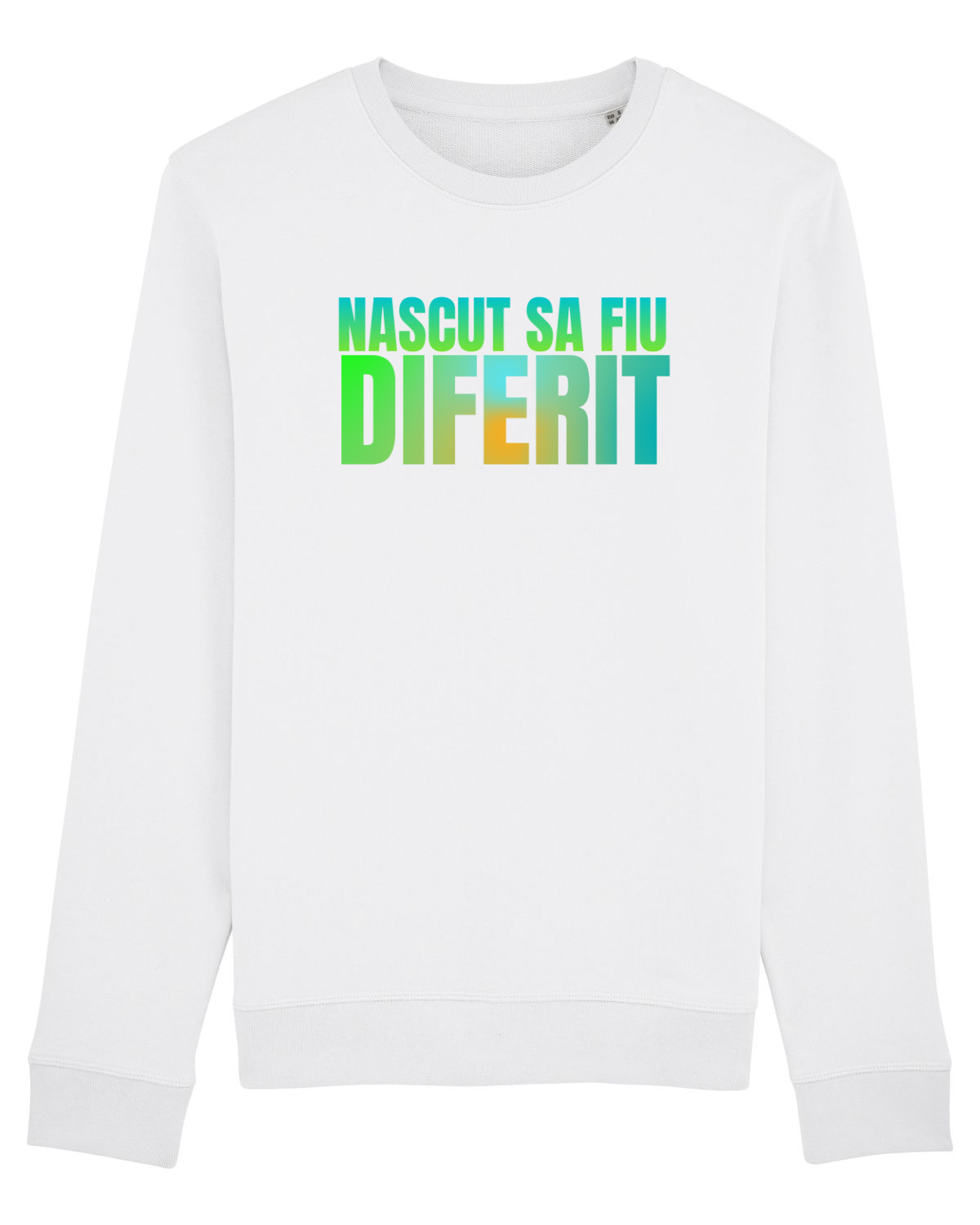 Bluză mânecă lungă Unisex Rise White