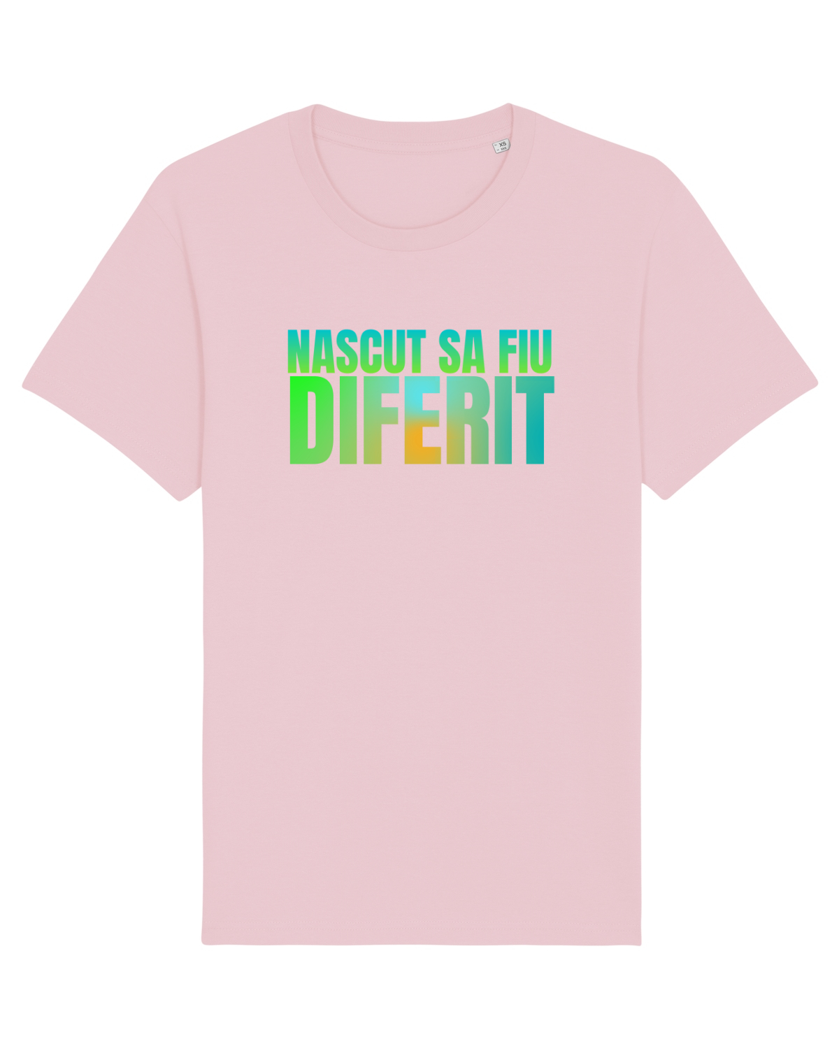Tricou mânecă scurtă Unisex Rocker Cotton Pink
