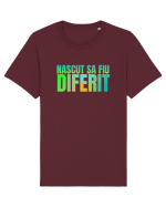 Nascut sa fiu diferit  Tricou mânecă scurtă Unisex Rocker