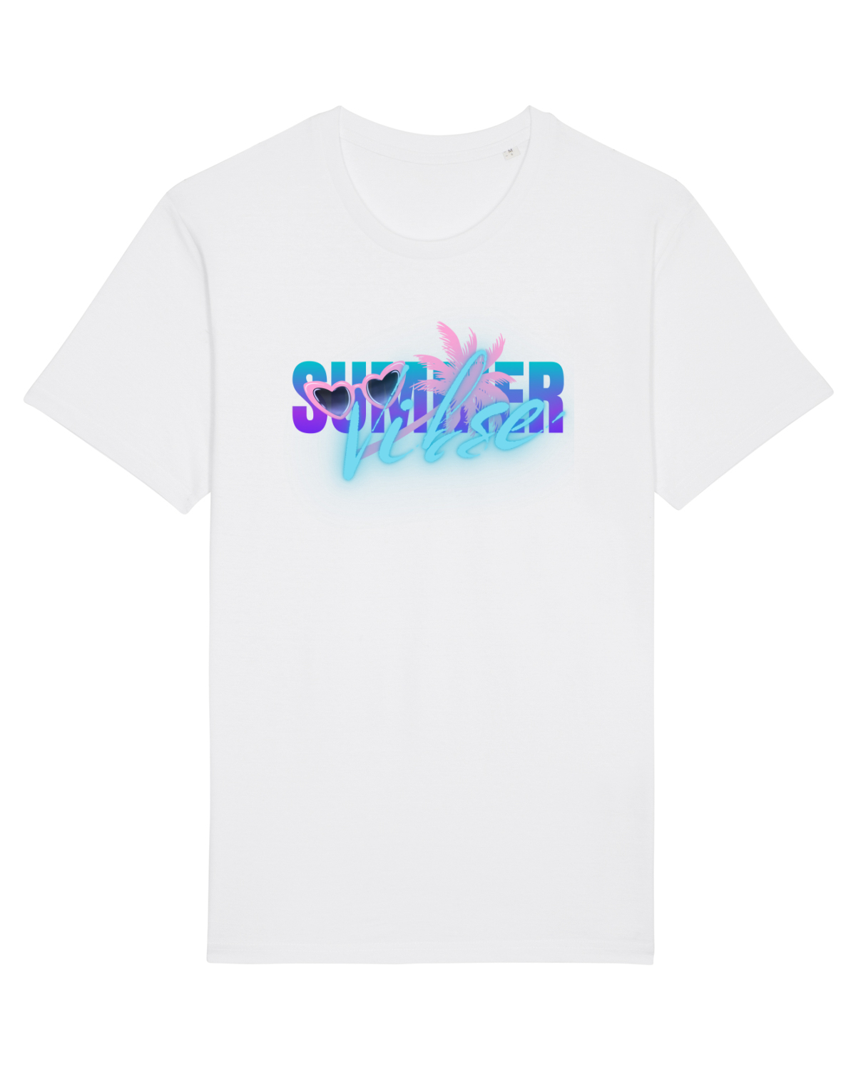 Tricou mânecă scurtă Unisex Rocker White