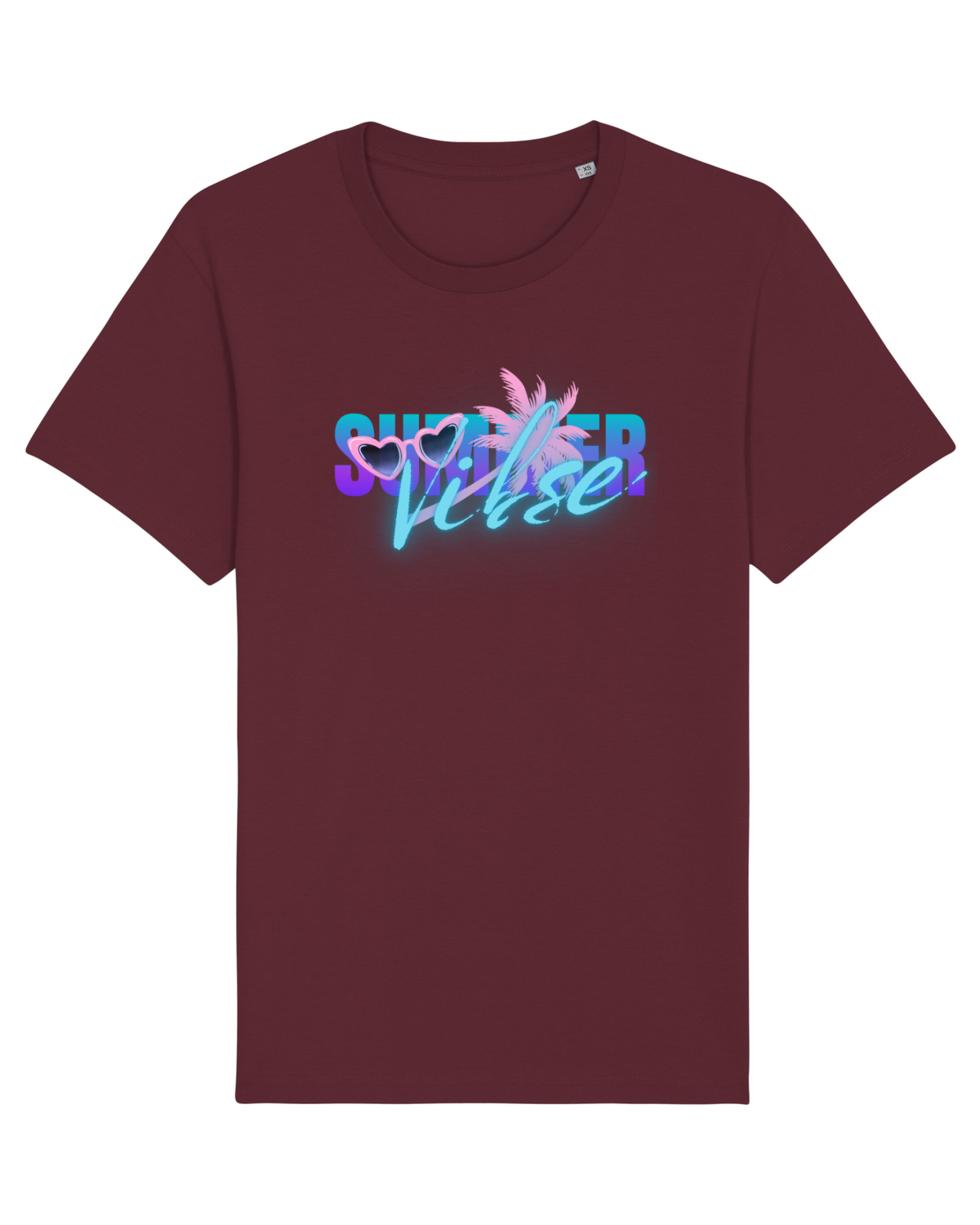 Tricou mânecă scurtă Unisex Rocker Burgundy