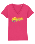 Summer vibse Tricou mânecă scurtă guler V Damă Evoker