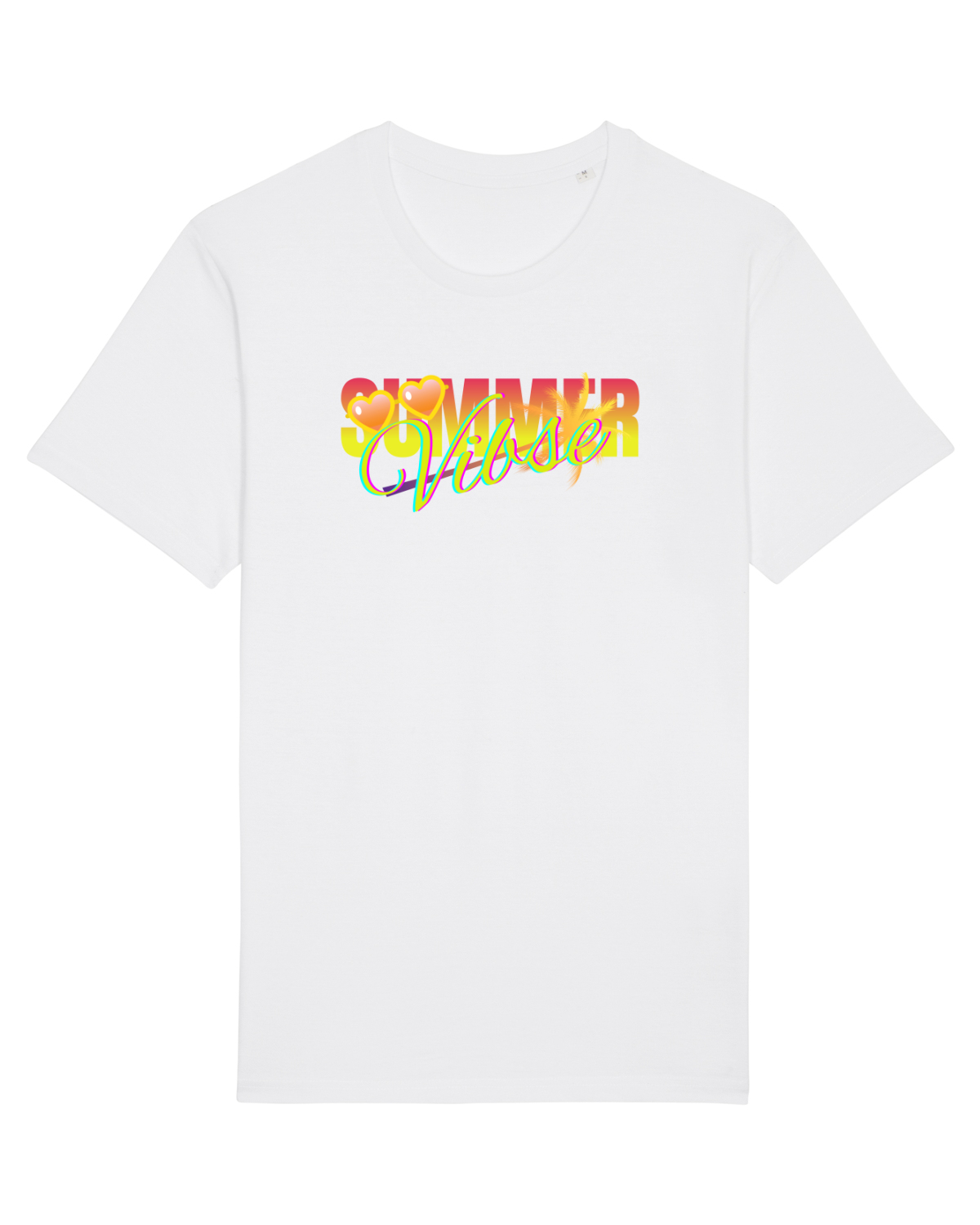 Tricou mânecă scurtă Unisex Rocker White