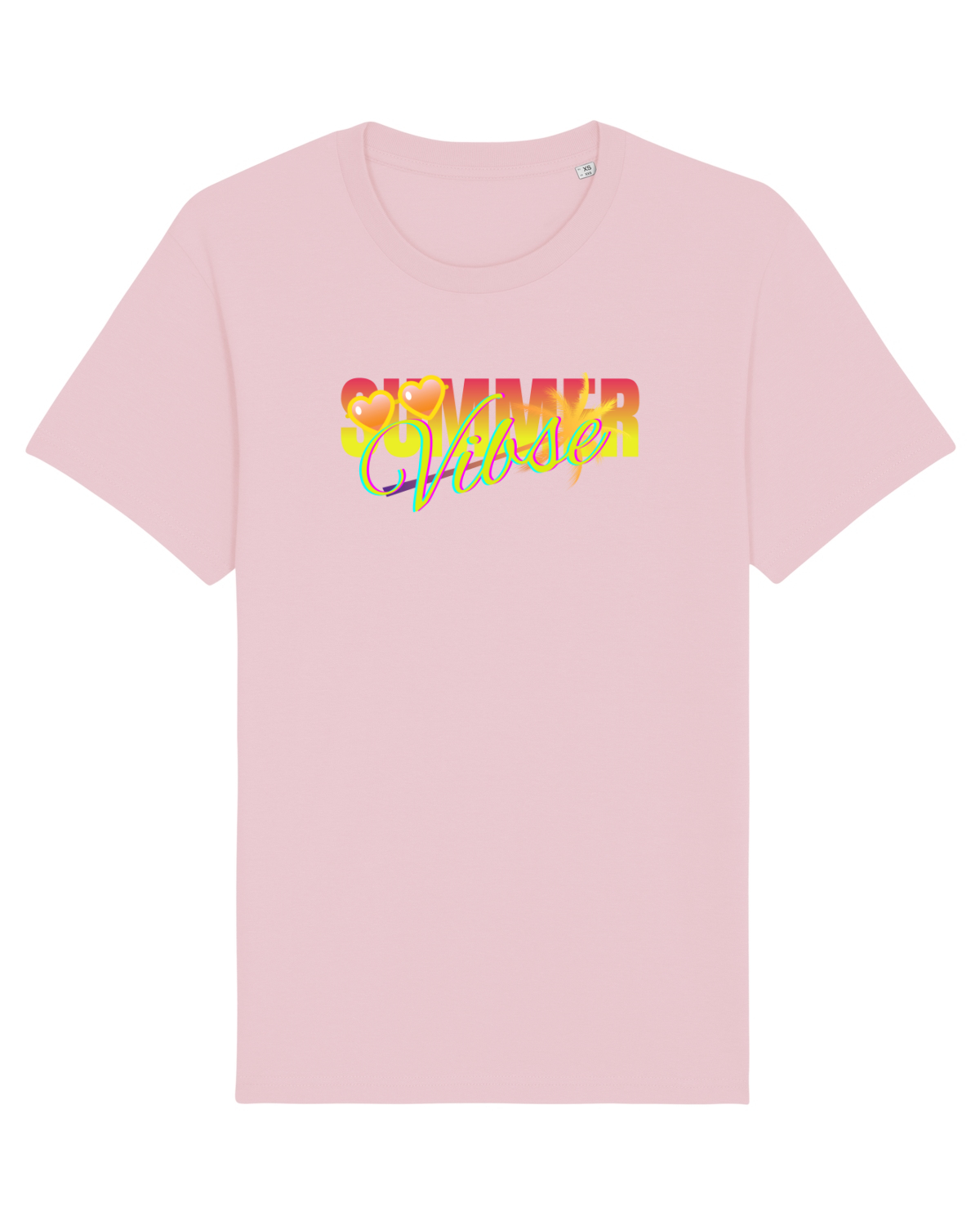 Tricou mânecă scurtă Unisex Rocker Cotton Pink