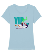 Vip local Tricou mânecă scurtă guler larg fitted Damă Expresser