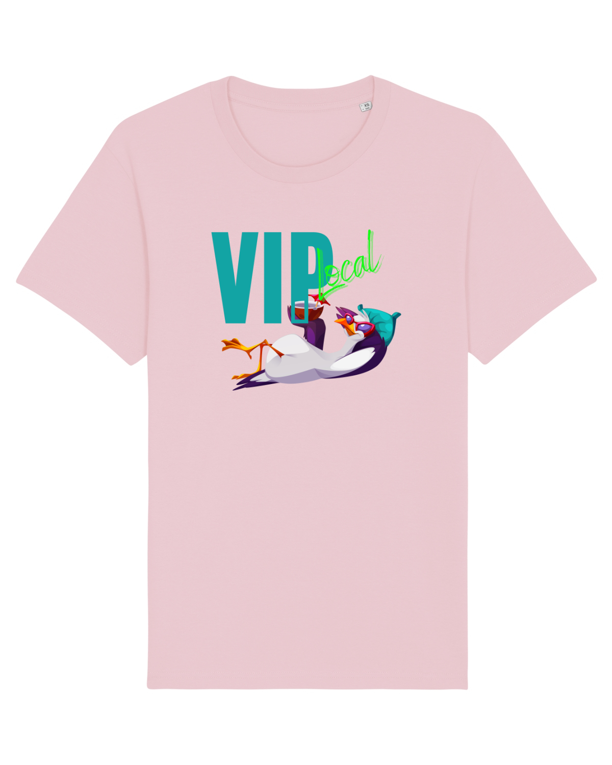 Tricou mânecă scurtă Unisex Rocker Cotton Pink