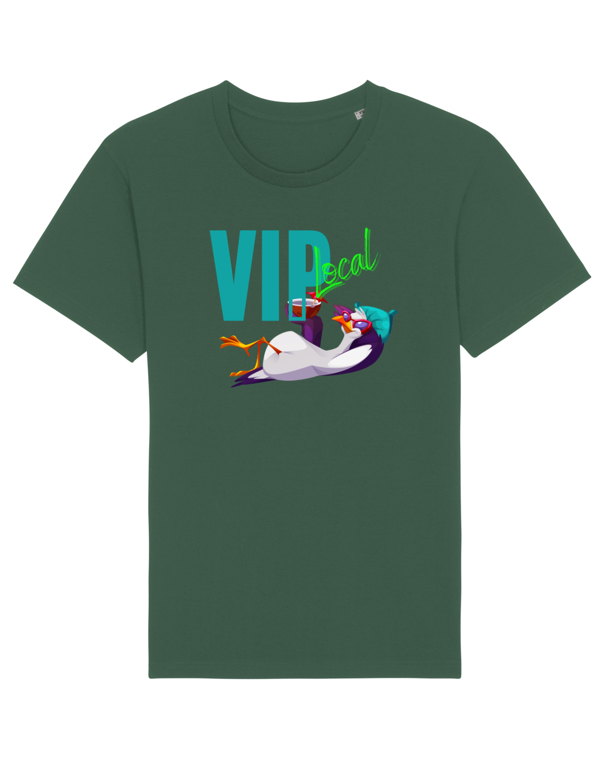 Tricou mânecă scurtă Unisex Rocker Bottle Green