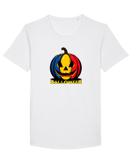 DOVLEAC - STEAGUL ROMANIEI - HALLOWEEN Tricou mânecă scurtă guler larg Bărbat Skater