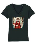 BABA DOCHIA - tanara Tricou mânecă scurtă guler V Damă Evoker