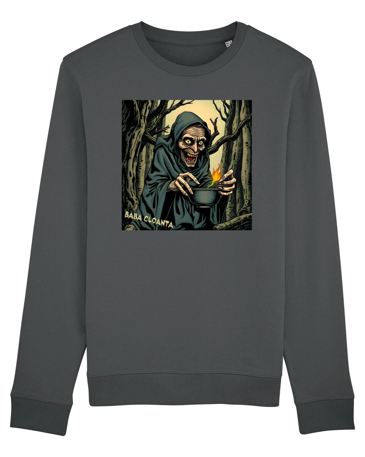 Bluză mânecă lungă Unisex Rise Anthracite