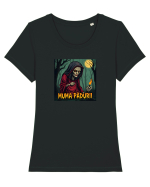 MUMA PADURII 1 Tricou mânecă scurtă guler larg fitted Damă Expresser