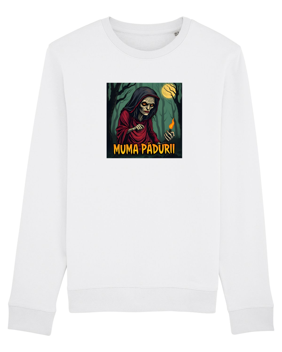 Bluză mânecă lungă Unisex Rise White