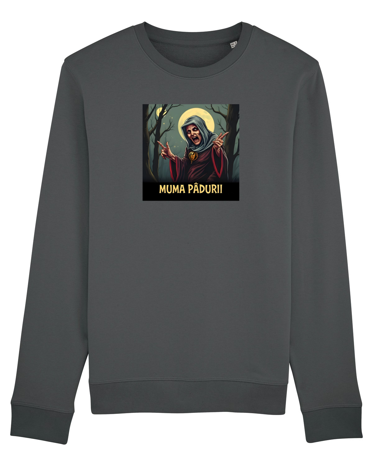 Bluză mânecă lungă Unisex Rise Anthracite