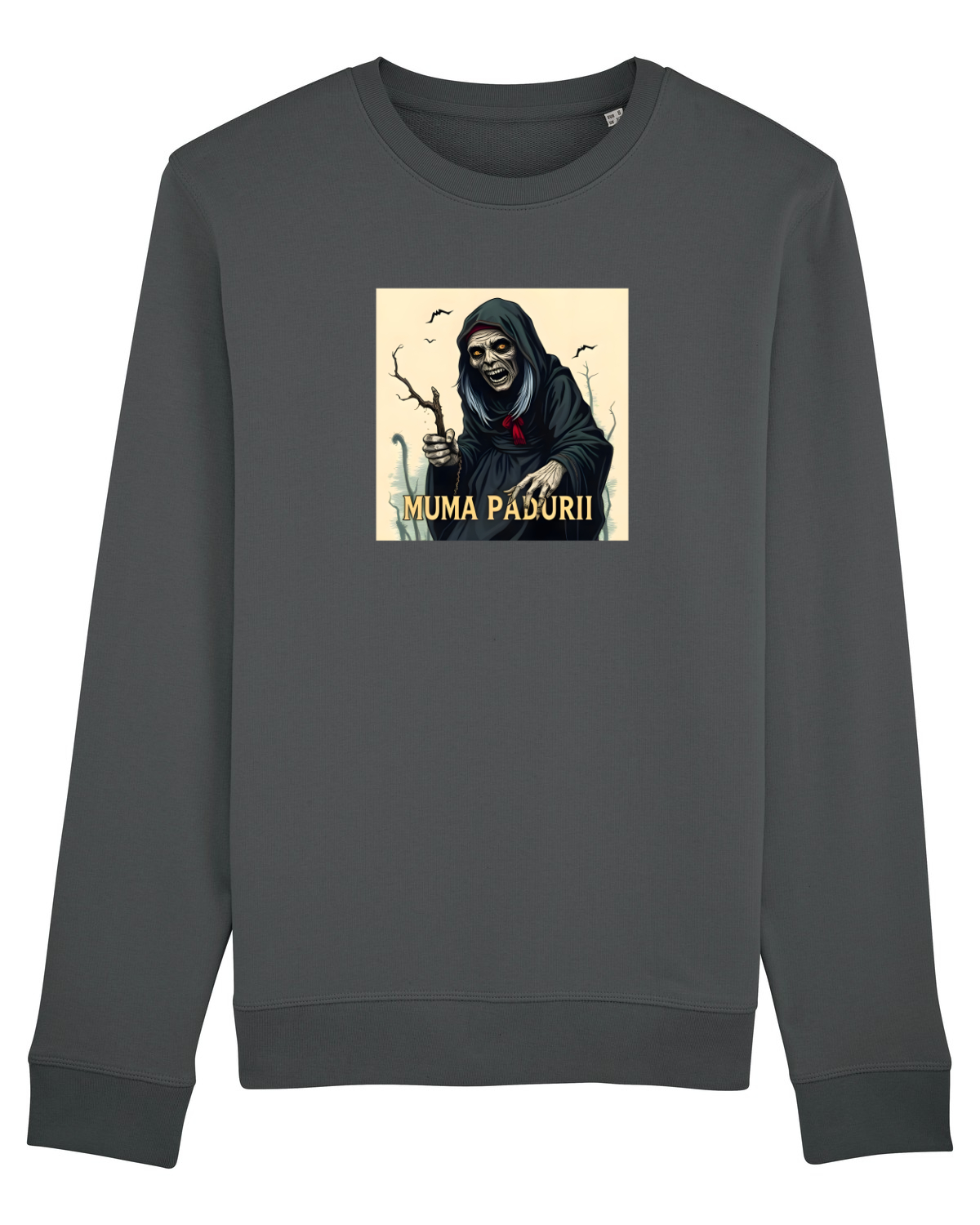 Bluză mânecă lungă Unisex Rise Anthracite