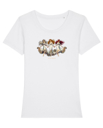 JOCUL IELELOR Tricou mânecă scurtă guler larg fitted Damă Expresser