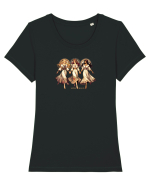 DANSUL IELELOR Tricou mânecă scurtă guler larg fitted Damă Expresser