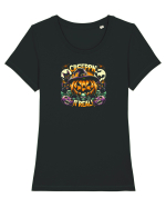 CREEPN` IT REAL! 2 Tricou mânecă scurtă guler larg fitted Damă Expresser