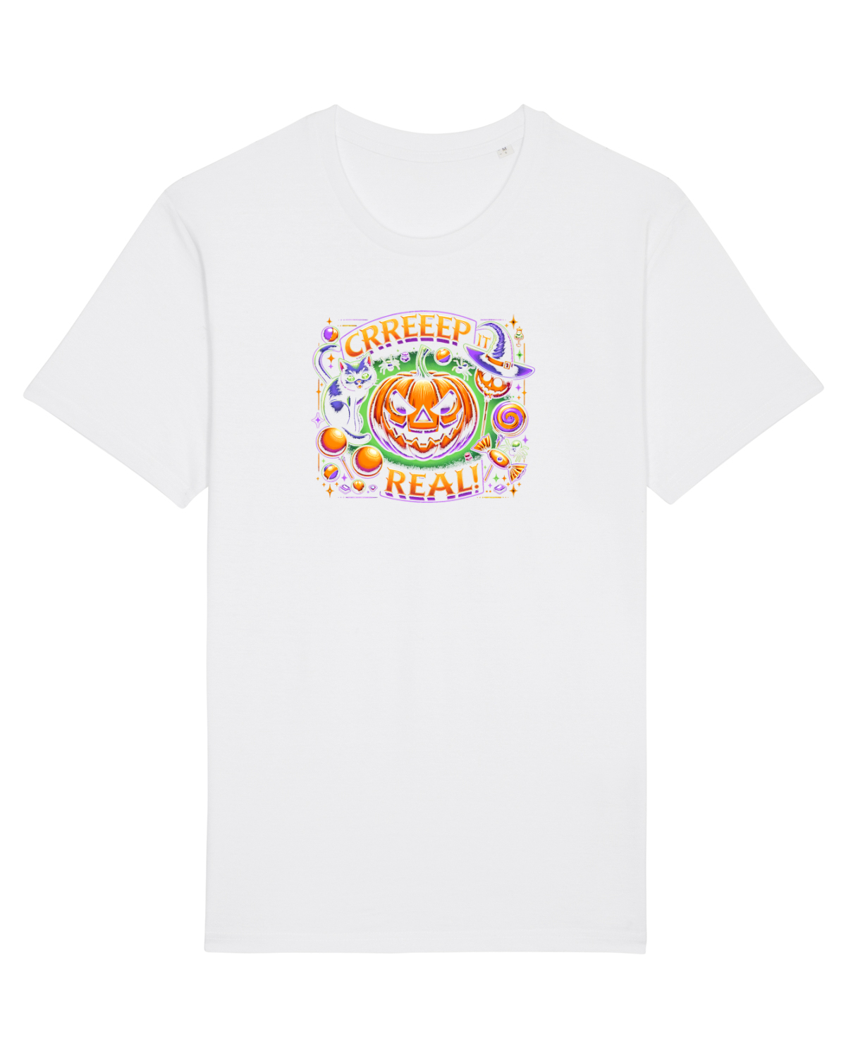 Tricou mânecă scurtă Unisex Rocker White