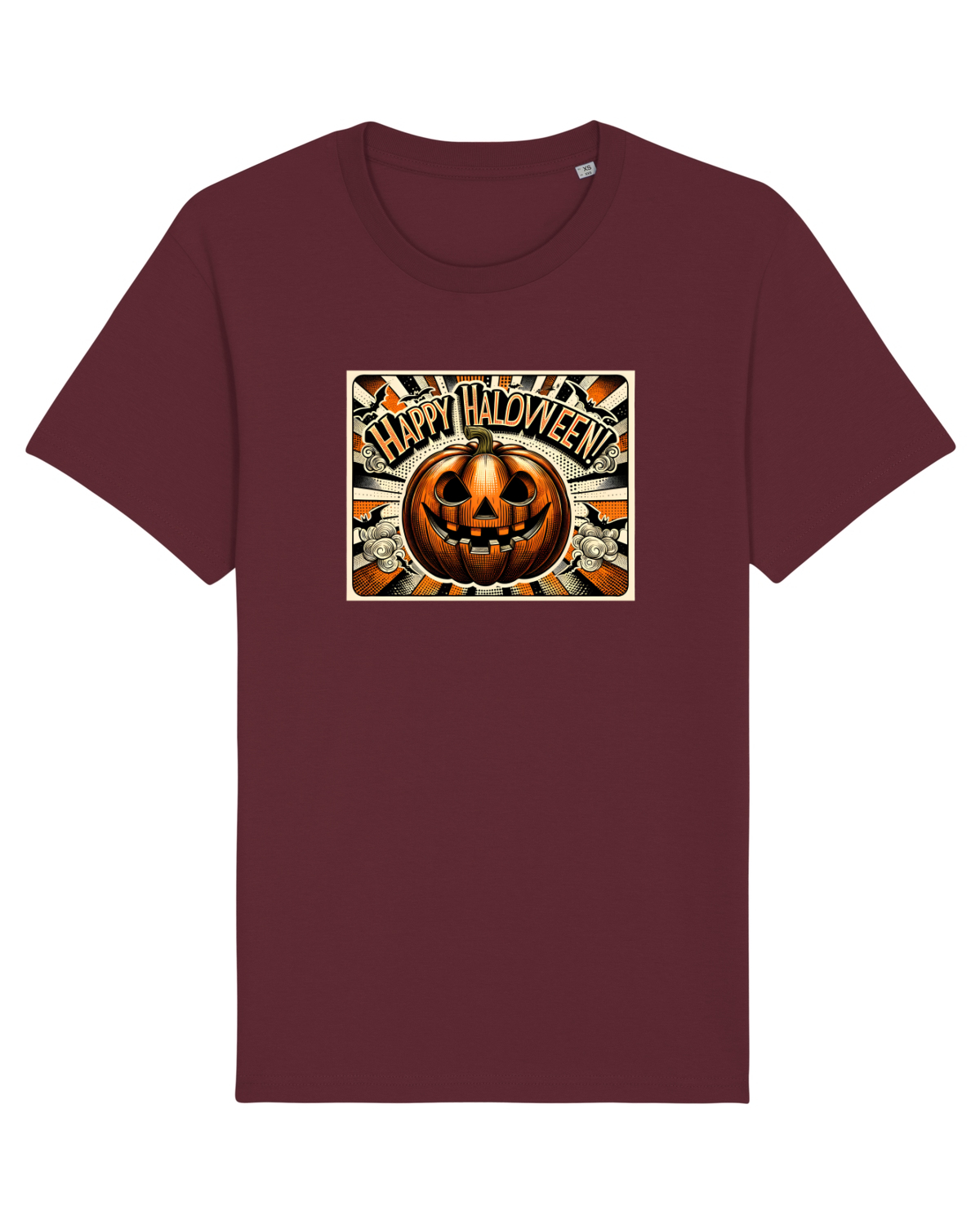 Tricou mânecă scurtă Unisex Rocker Burgundy