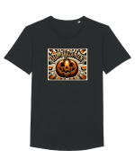 HAPPY HALLOWEEN - DOVLEAC & LUNA & LILIECI Tricou mânecă scurtă guler larg Bărbat Skater