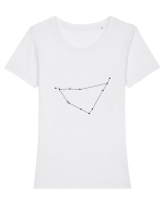 Zodia şi constelaţia Capricornului Tricou mânecă scurtă guler larg fitted Damă Expresser