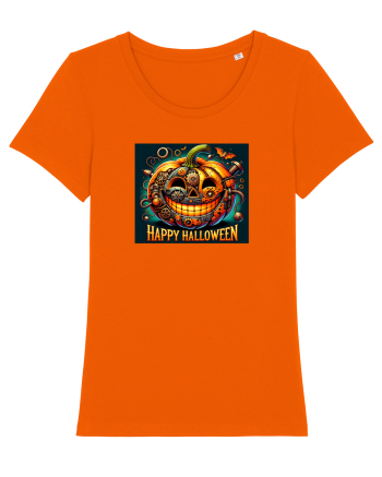 HAPPY HALLOWEEN - DOVLEAC STEAMPUNK Bright Orange