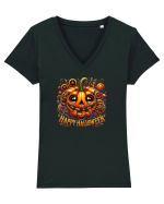 HAPPY HALLOWEEN - DOVLEAC STEAMPUNK 2 Tricou mânecă scurtă guler V Damă Evoker