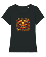 HAPPY HALLOWEEN - DOVLEAC STEAMPUNK 2 Tricou mânecă scurtă guler larg fitted Damă Expresser