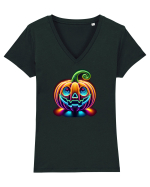 DOVLEAC NEON Tricou mânecă scurtă guler V Damă Evoker