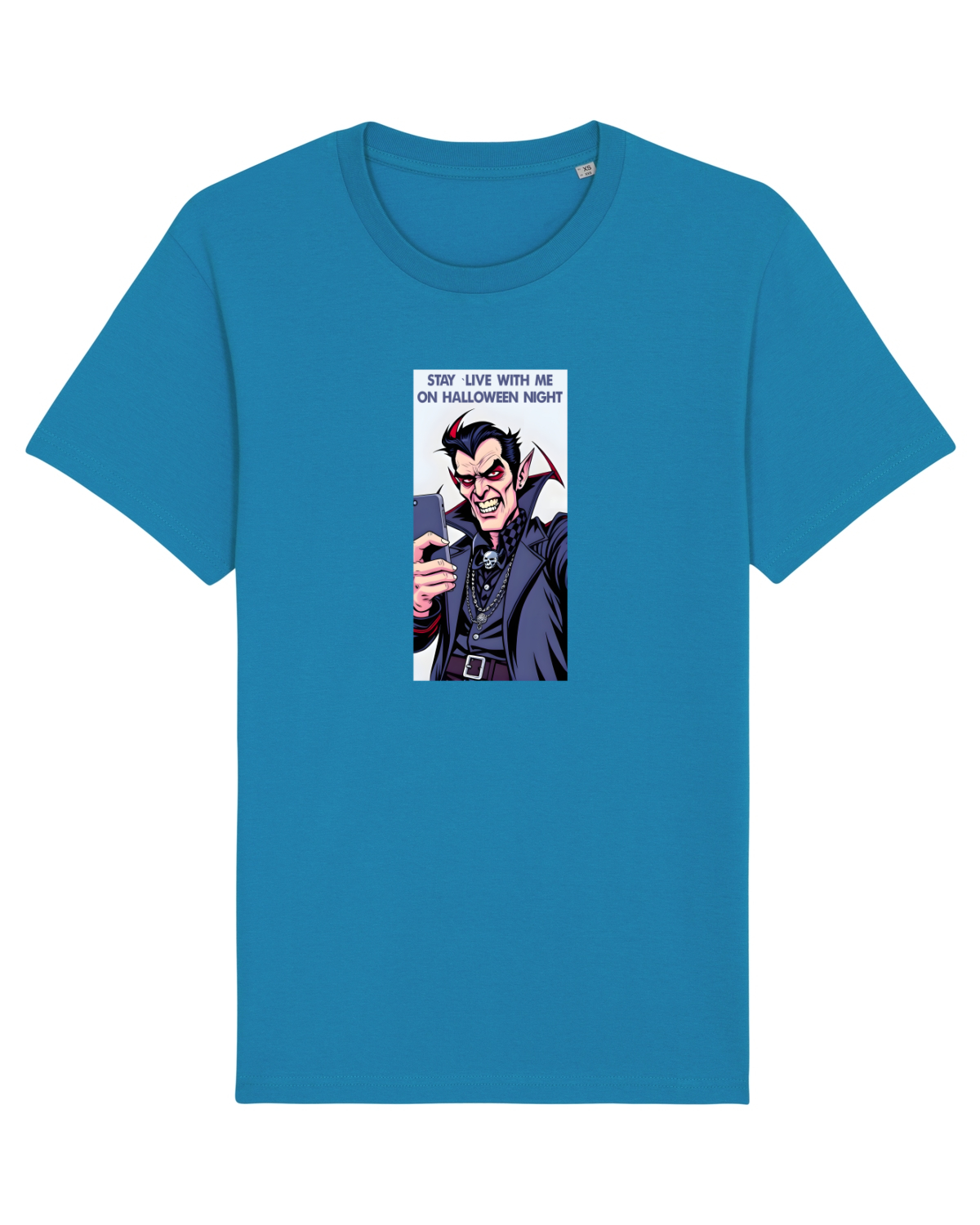 Tricou mânecă scurtă Unisex Rocker Azur