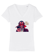 DRACULA - DEAD BATTERY? NOOOO! Tricou mânecă scurtă guler V Damă Evoker