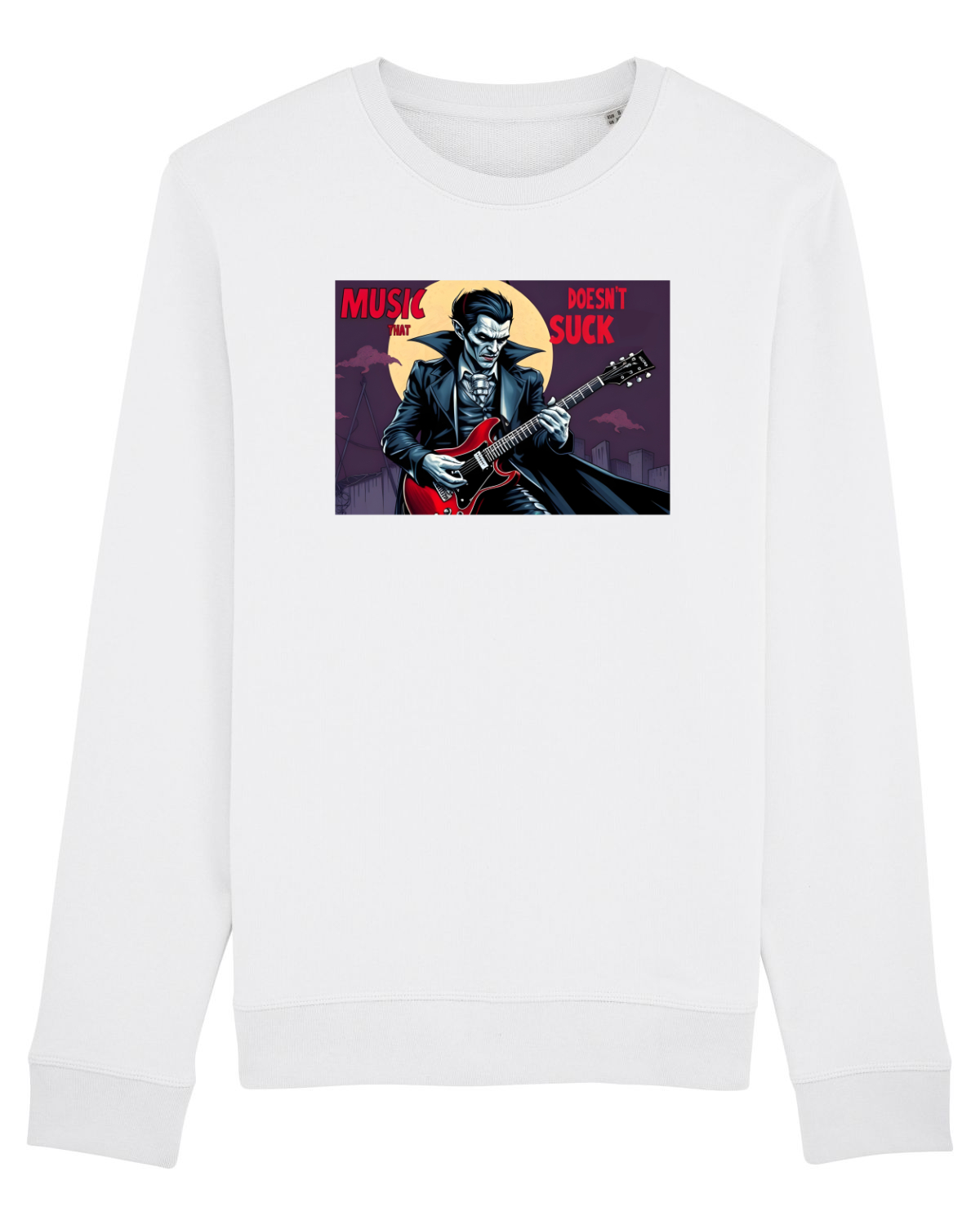 Bluză mânecă lungă Unisex Rise White