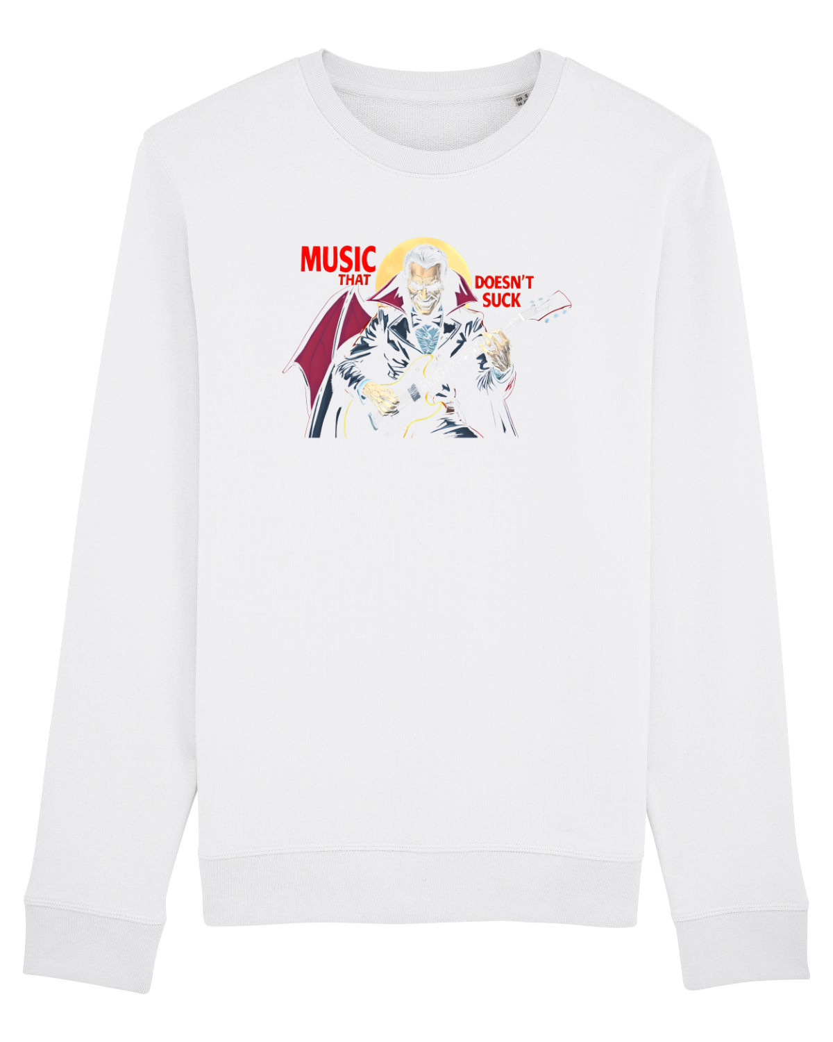 Bluză mânecă lungă Unisex Rise White