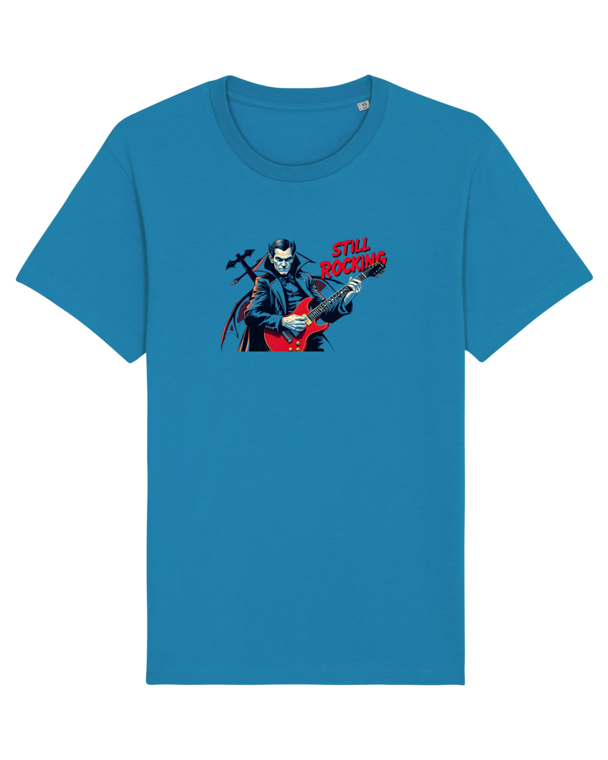 Tricou mânecă scurtă Unisex Rocker Azur