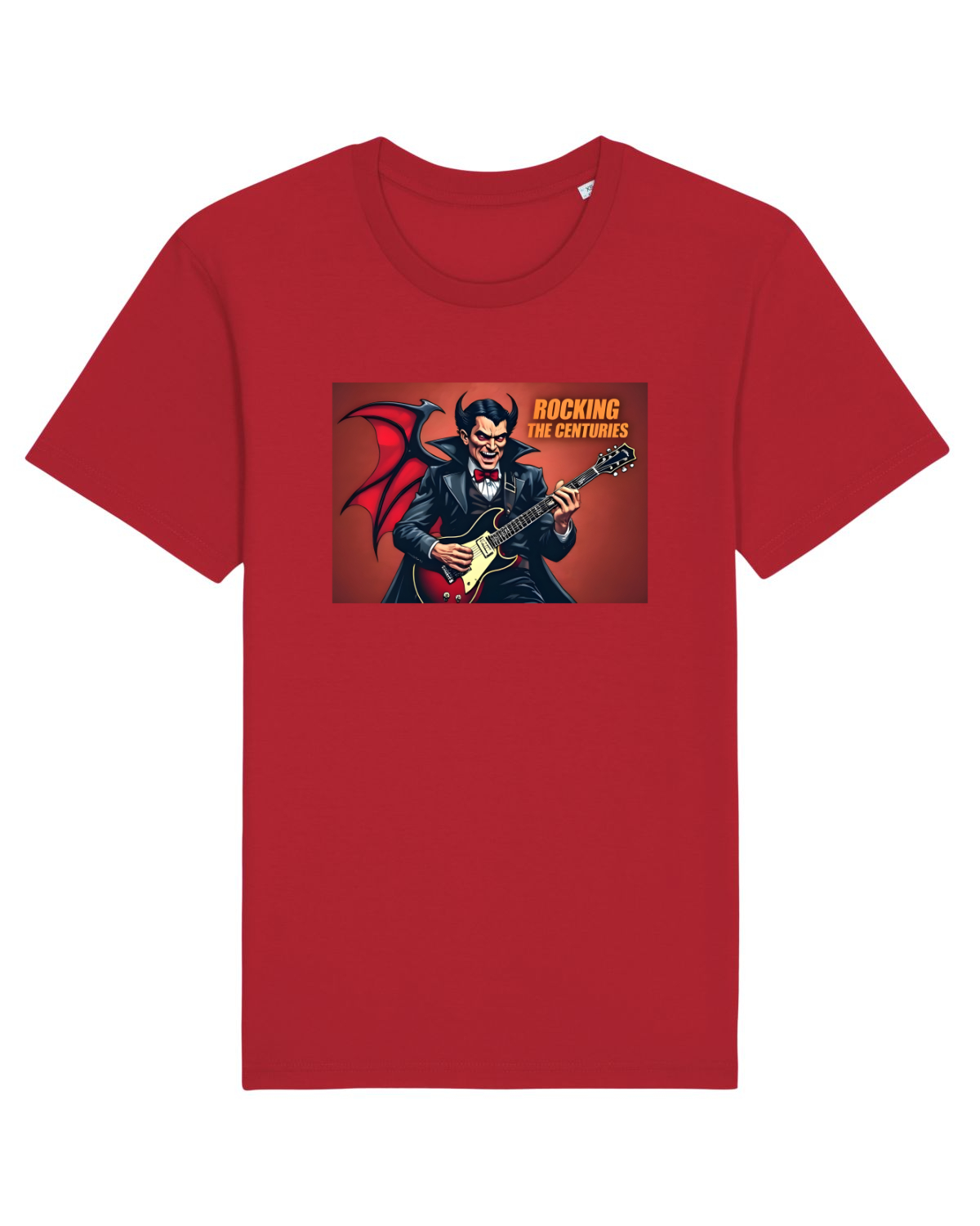 Tricou mânecă scurtă Unisex Rocker Red