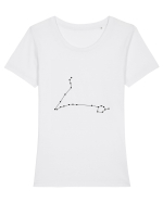 Zodia şi constelaţia Peştilor Tricou mânecă scurtă guler larg fitted Damă Expresser