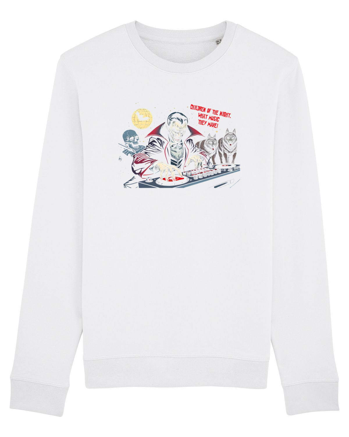 Bluză mânecă lungă Unisex Rise White