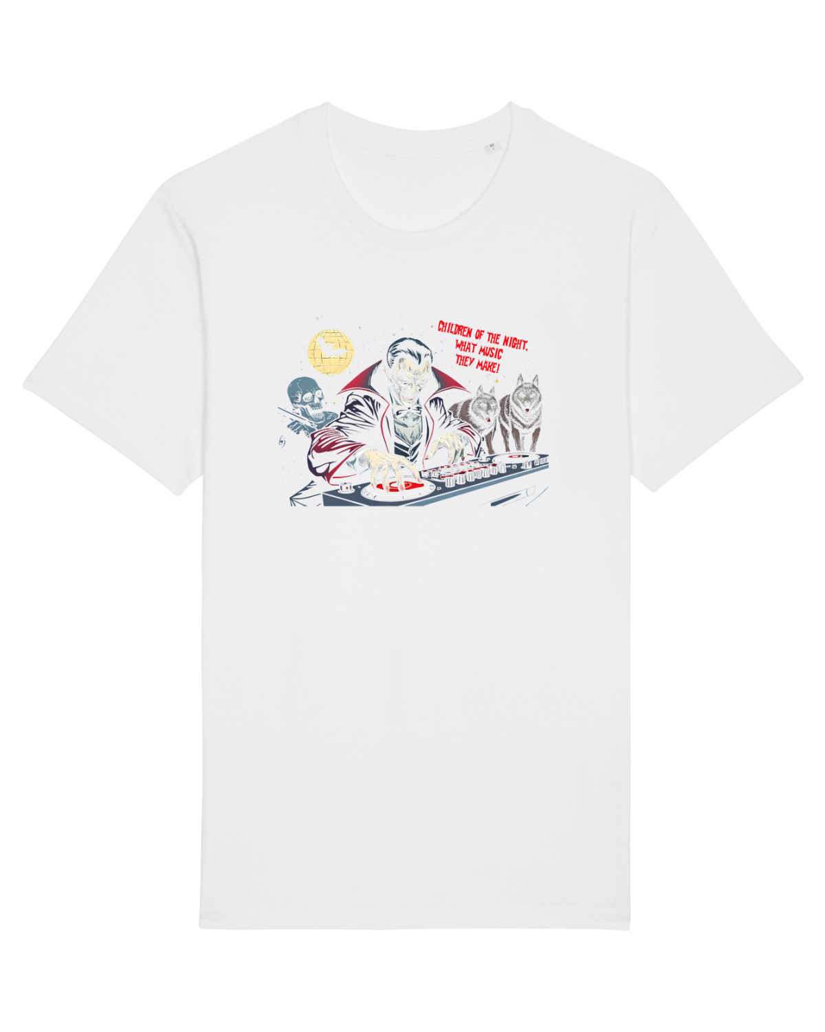 Tricou mânecă scurtă Unisex Rocker White