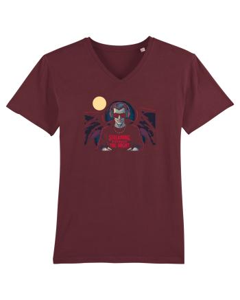 HALLOWEEN -  DRACULA  - STREAMING THROUGH THE NIGHT Burgundy