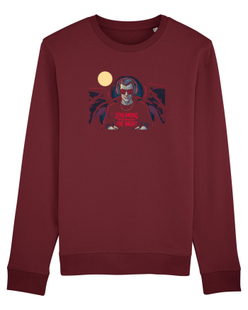 HALLOWEEN -  DRACULA  - STREAMING THROUGH THE NIGHT Burgundy