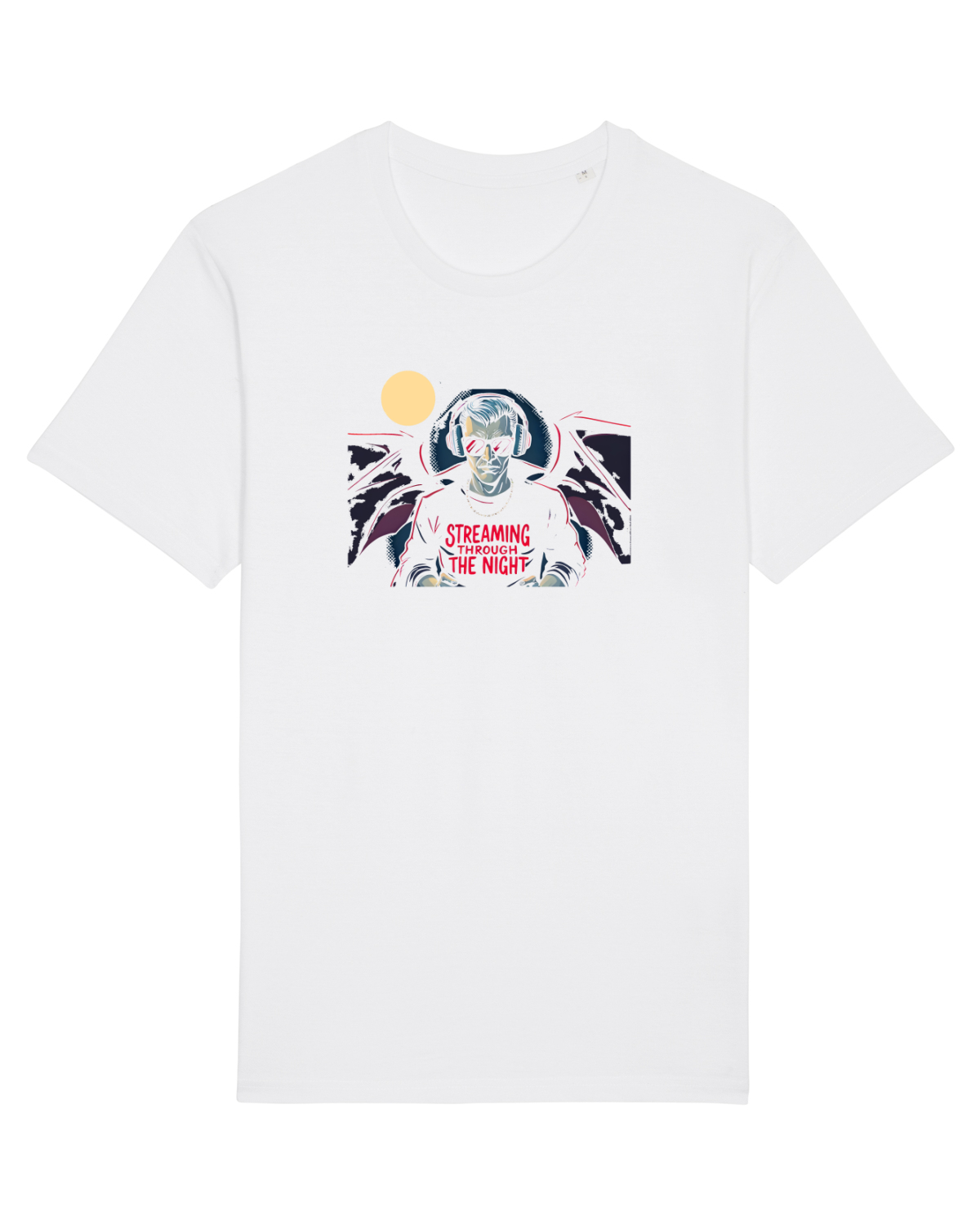 Tricou mânecă scurtă Unisex Rocker White