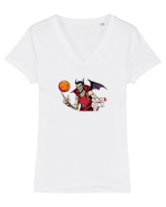DRACULA   -  BASCHET  - SUCK AND DUNK Tricou mânecă scurtă guler V Damă Evoker
