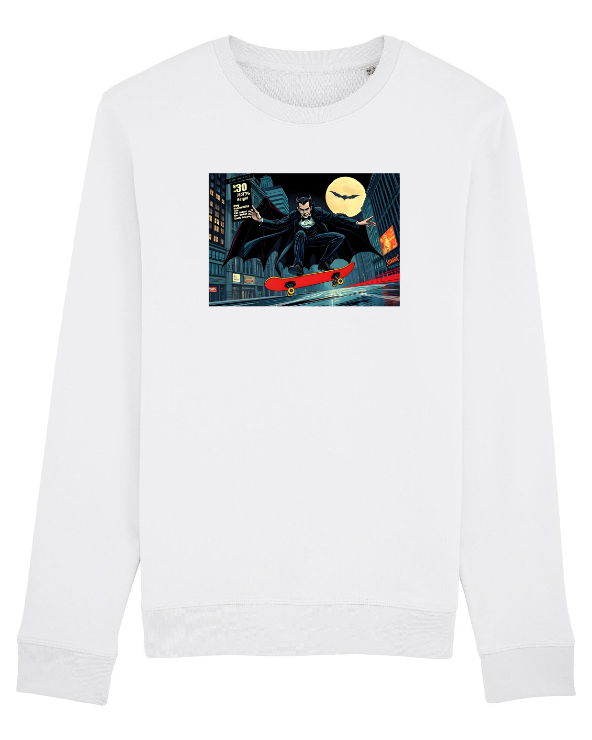 Bluză mânecă lungă Unisex Rise White