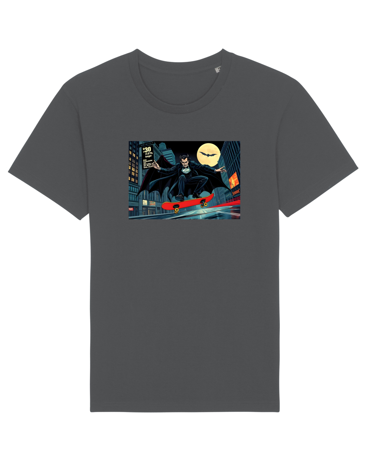 Tricou mânecă scurtă Unisex Rocker Anthracite