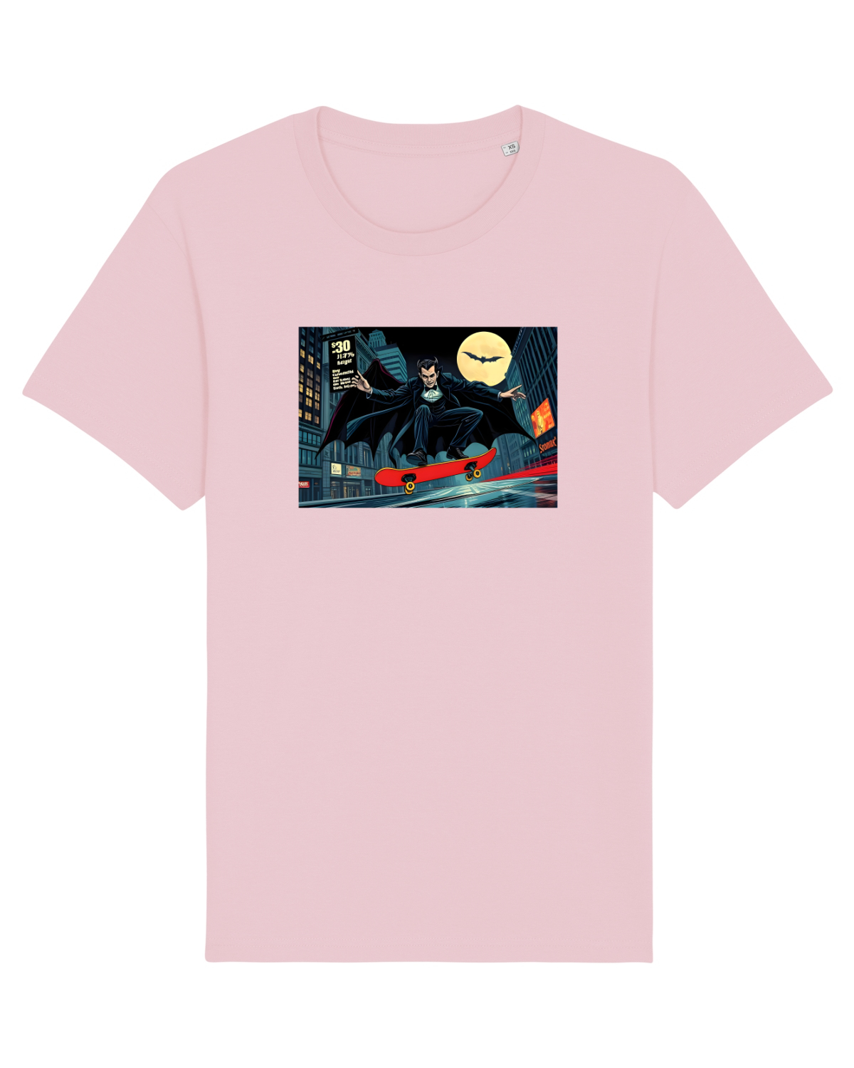 Tricou mânecă scurtă Unisex Rocker Cotton Pink