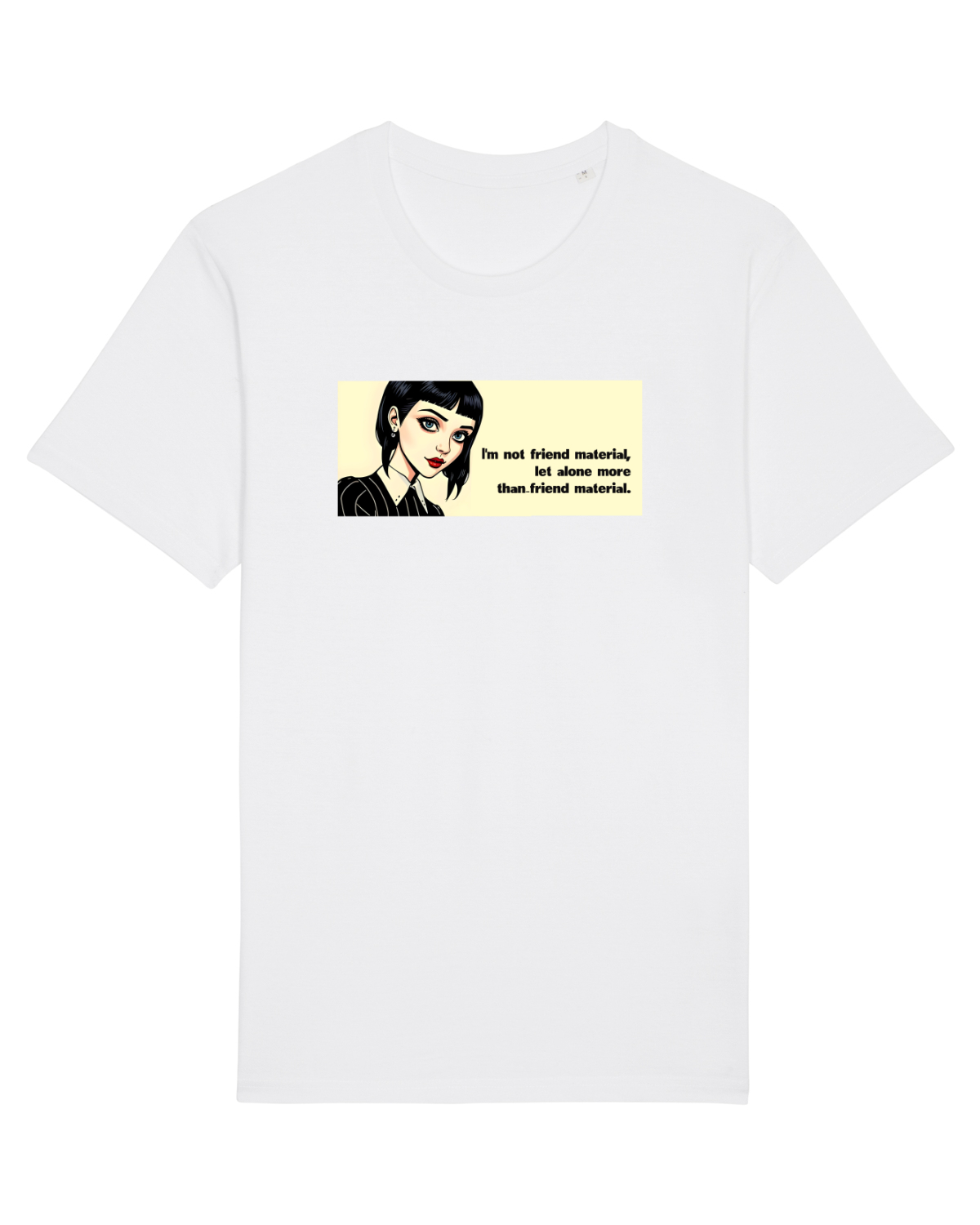 Tricou mânecă scurtă Unisex Rocker White