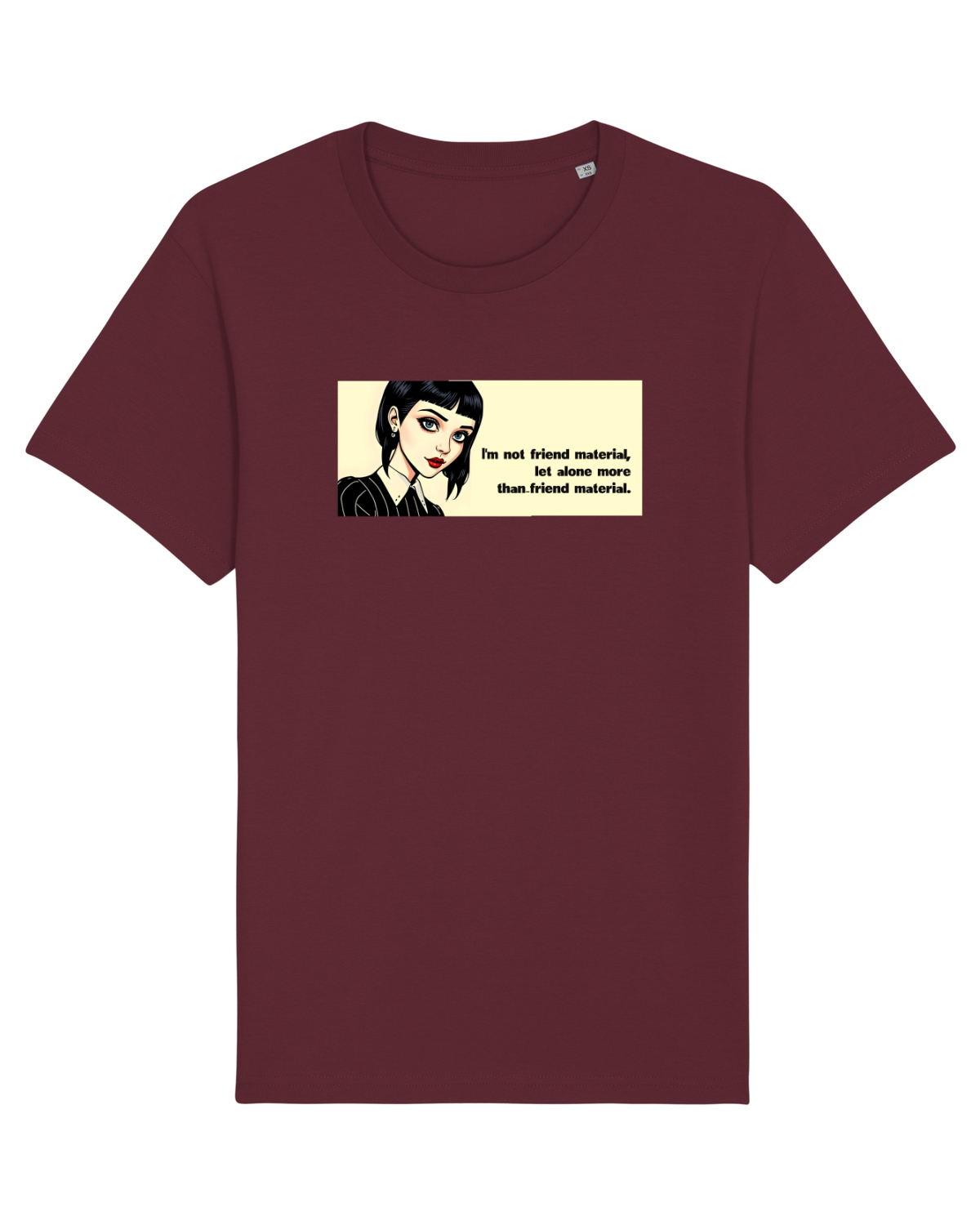 Tricou mânecă scurtă Unisex Rocker Burgundy